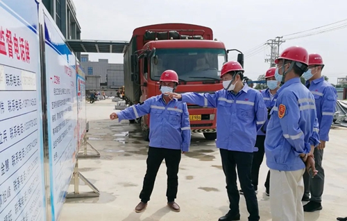 吳正新到TMP、TPO項目及松滋肥業新項目現場檢查指導工作(圖1)