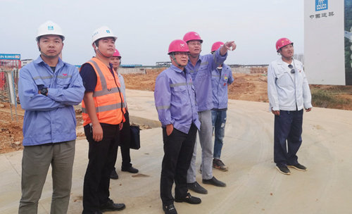 王大真節日期間現場察看新項目建設情況